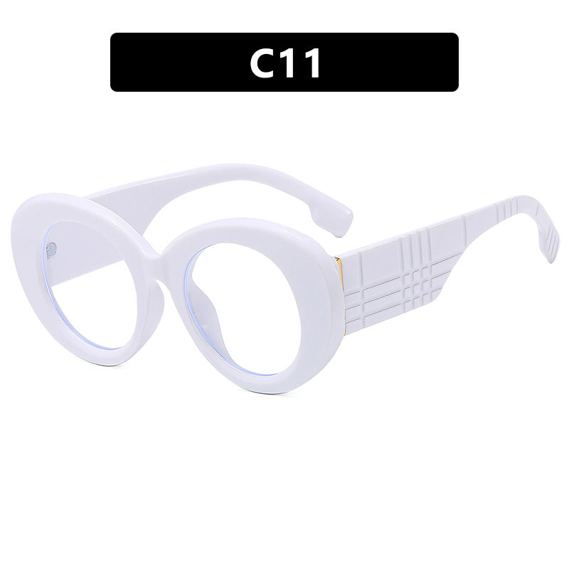 Large frame circular sunglasses for street photography Instagram fashion show, modern retro sunglasses eprolo