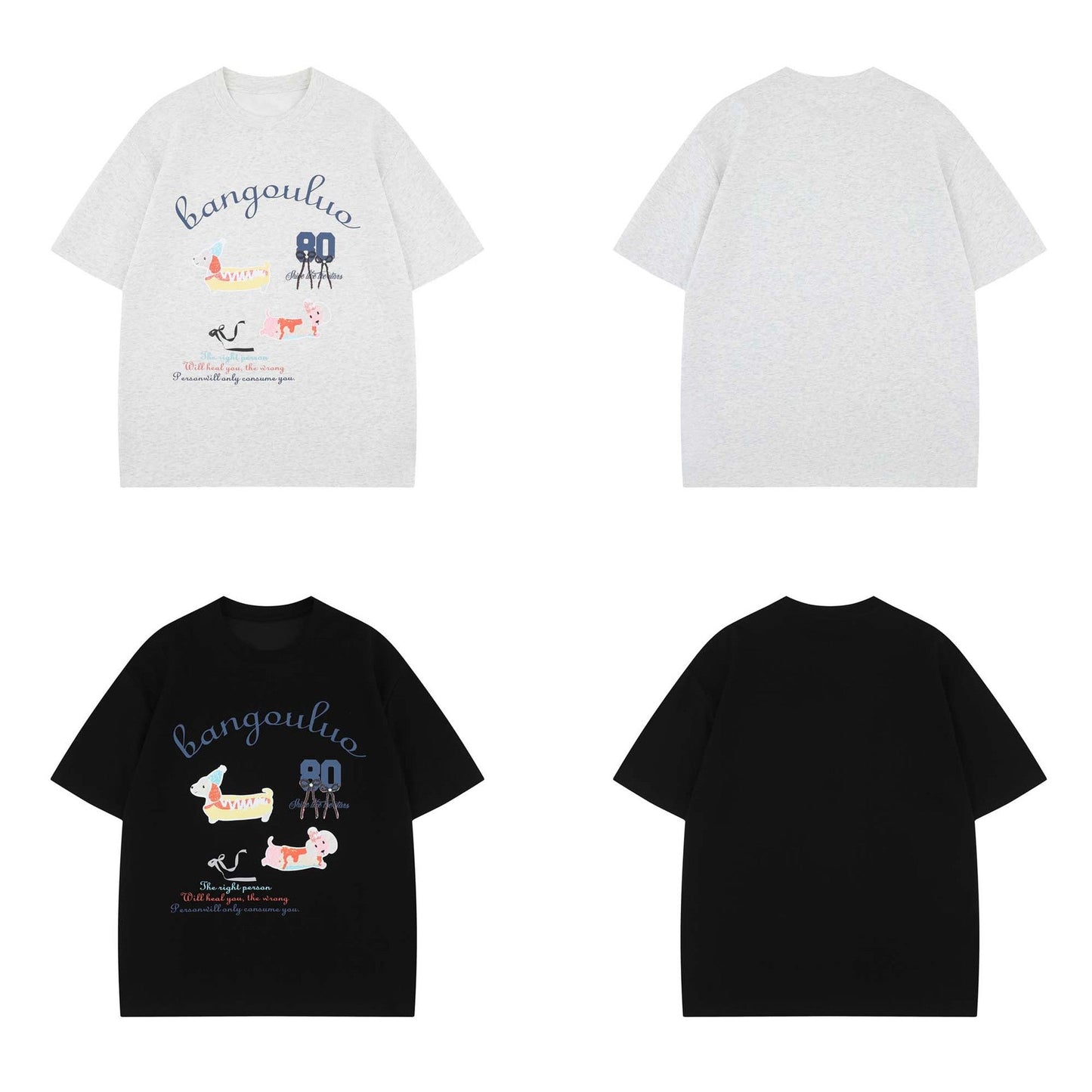 T-shirt à manche courte imprimé homme / femme eprolo
