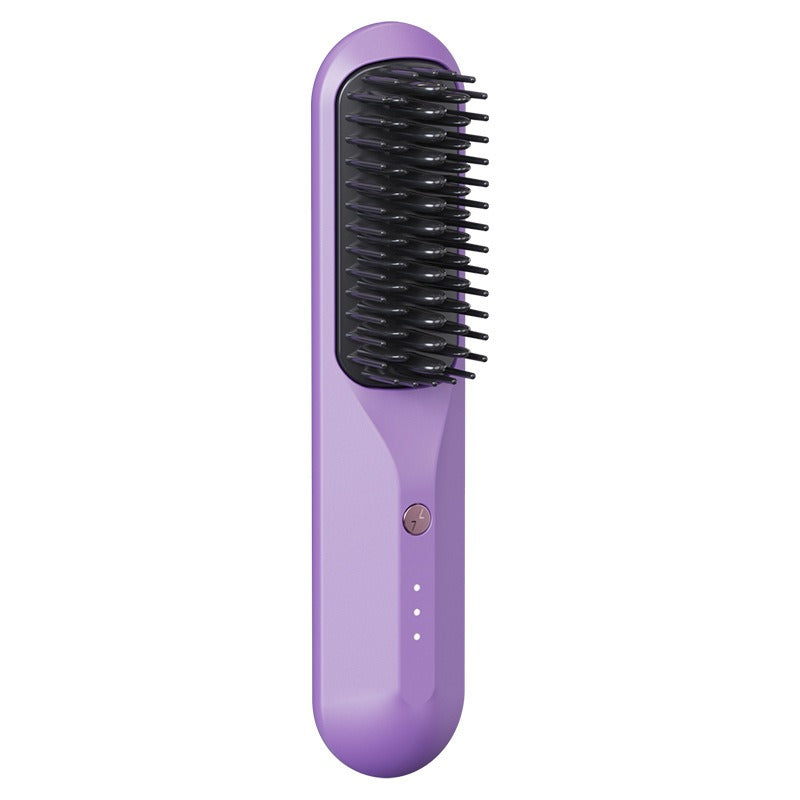 soin et beauté, peigne lissant électrique portable, peigne sans fil pour voyage, peigne chauffante de petite taille eprolo