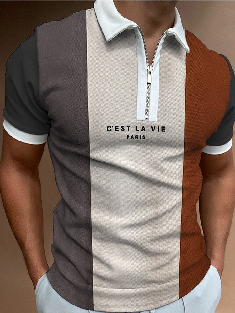 polo Zippé pour homme, polo en coton, polo confort et style eprolo