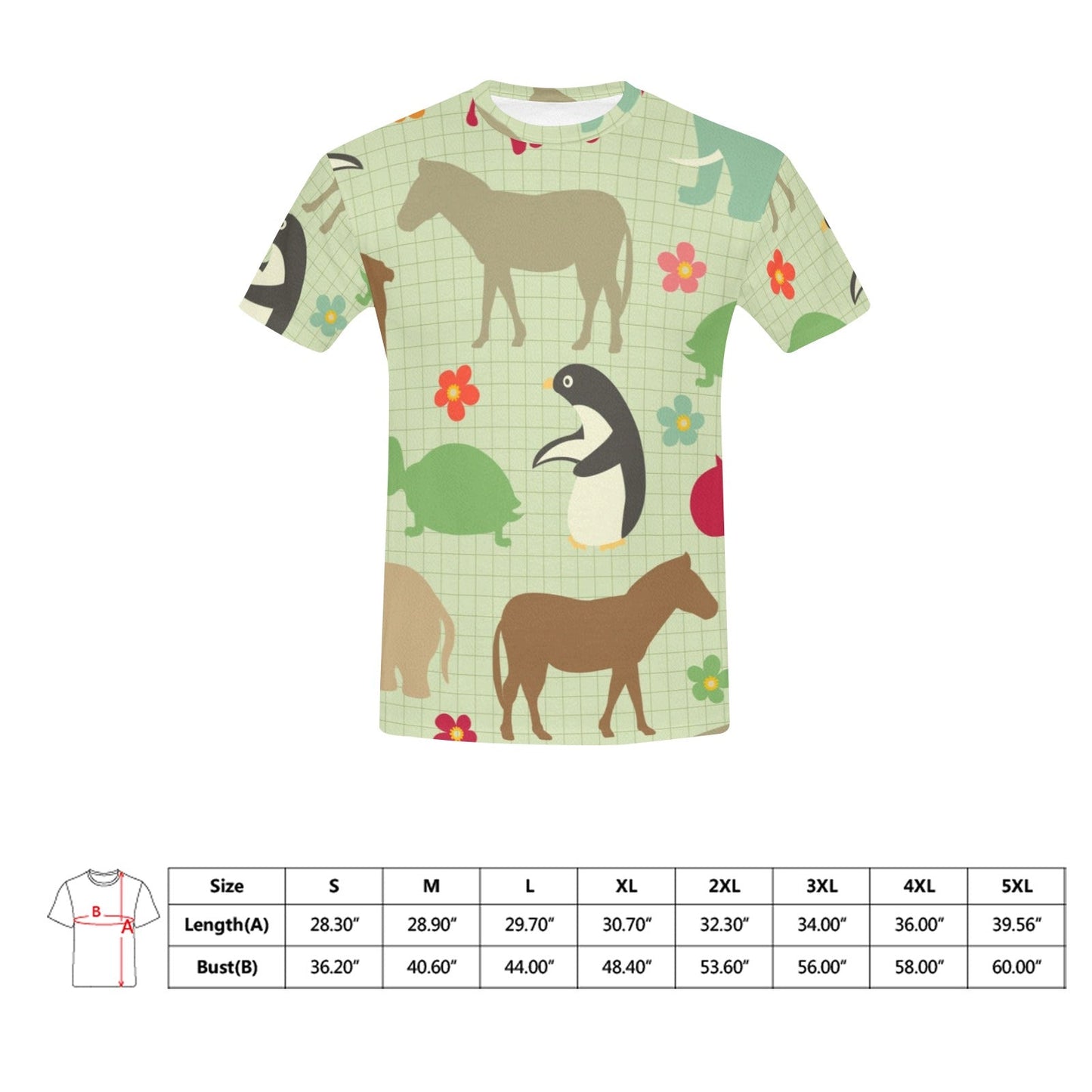 Men's All Over Print Crew Neck T-Shirt eprolo