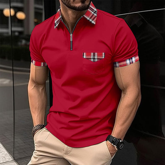polo zippé pour homme, polo-shirt confortable eprolo