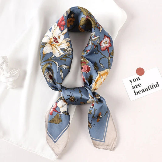 foulard carré en soie pour femme eprolo