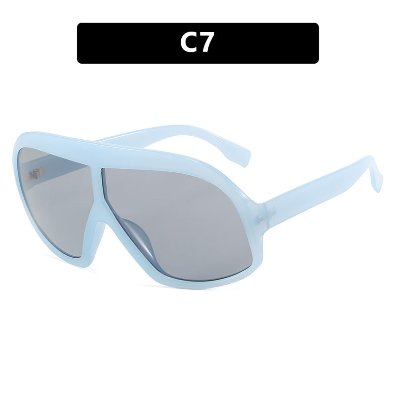 lunettes de soleil à monture large, lunettes de soleil de mode et polyvalentes, lunettes de soleil tendance transfrontalières, sensation haut de gamme eprolo