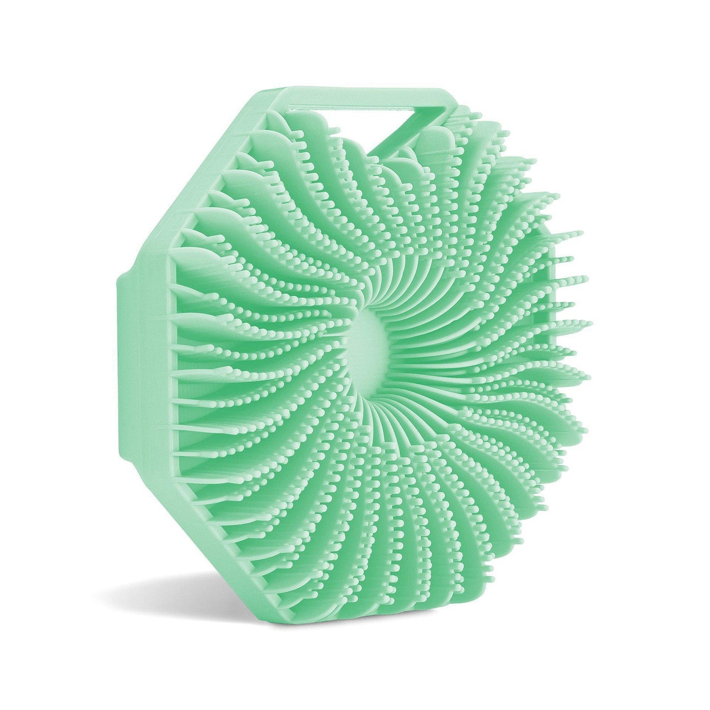 brosse de bain en silicone souple, brosse avec poignée ergonomique, outil portable de nettoyage et d'exfoliation pour la maison