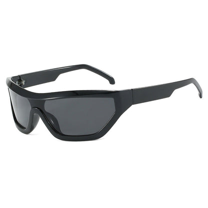 Conjoined Y2K Sunglasses Hip Hop Hot Girl Sunglasses Bounce Di Sunglasses Personalized Outdoor Street Shooting Sunglasses Narrow Frame eprolo