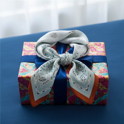 Cashew Scarf Women's Square Scarf Fashion Colored Versatile Scarf 70cm Neck Decoration Bundle eprolo