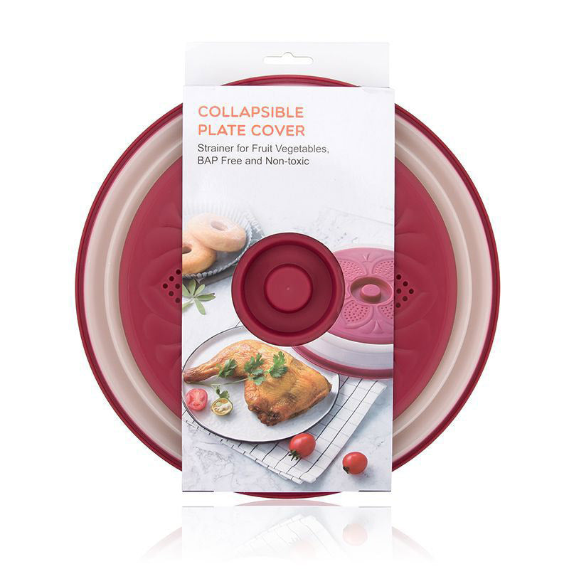 ustensiles de cuisine: couvercle pliable pour micro-ondes, couvercle d'assiette pliable, passoire fruits et légumes, panier de lavage, outils de cuisine - le sable vert