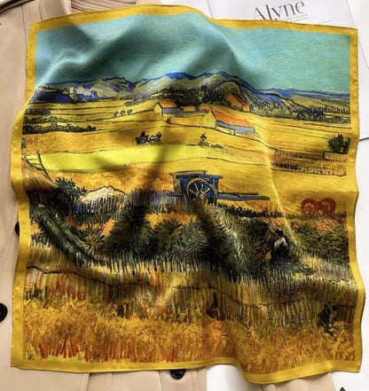 Small scarf versatile temperament mulberry silk small square scarf multifunctional headband scarf eprolo