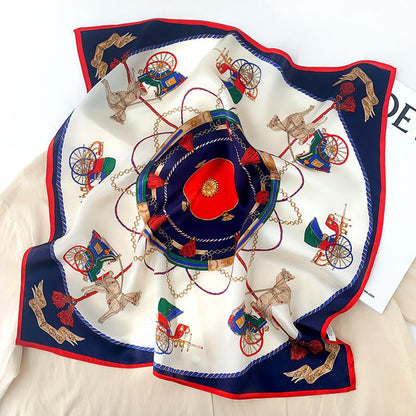 Carriage Silk Warm Scarf Fashionable Decoration Square Four Seasons Universal Scarf eprolo