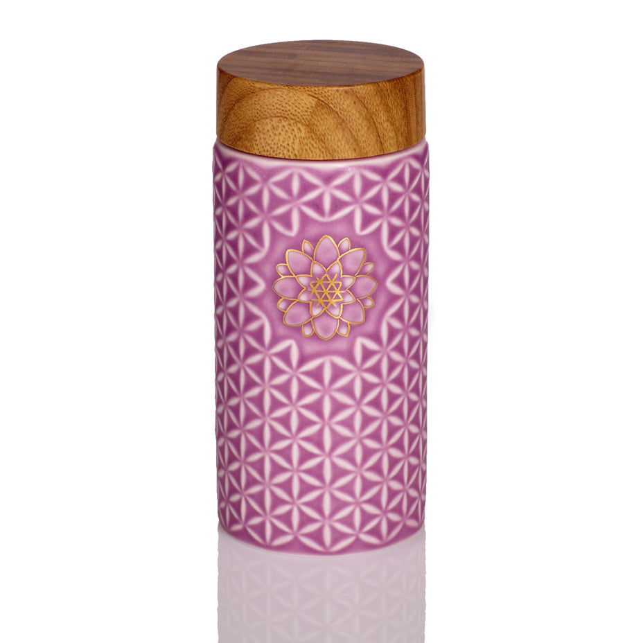 Flower of Life Travel Mug / Single Wall / 14 oz-1