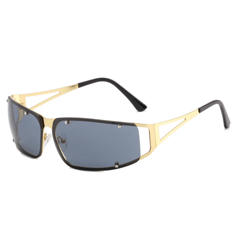 lunettes de soleil Y2K en métal pour femme eprolo