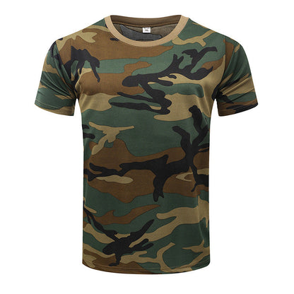 Outdoor camouflage clothing short sleeved men's summer quick drying sports T-shirt outdoor physical training clothing tactical T-shirt eprolo