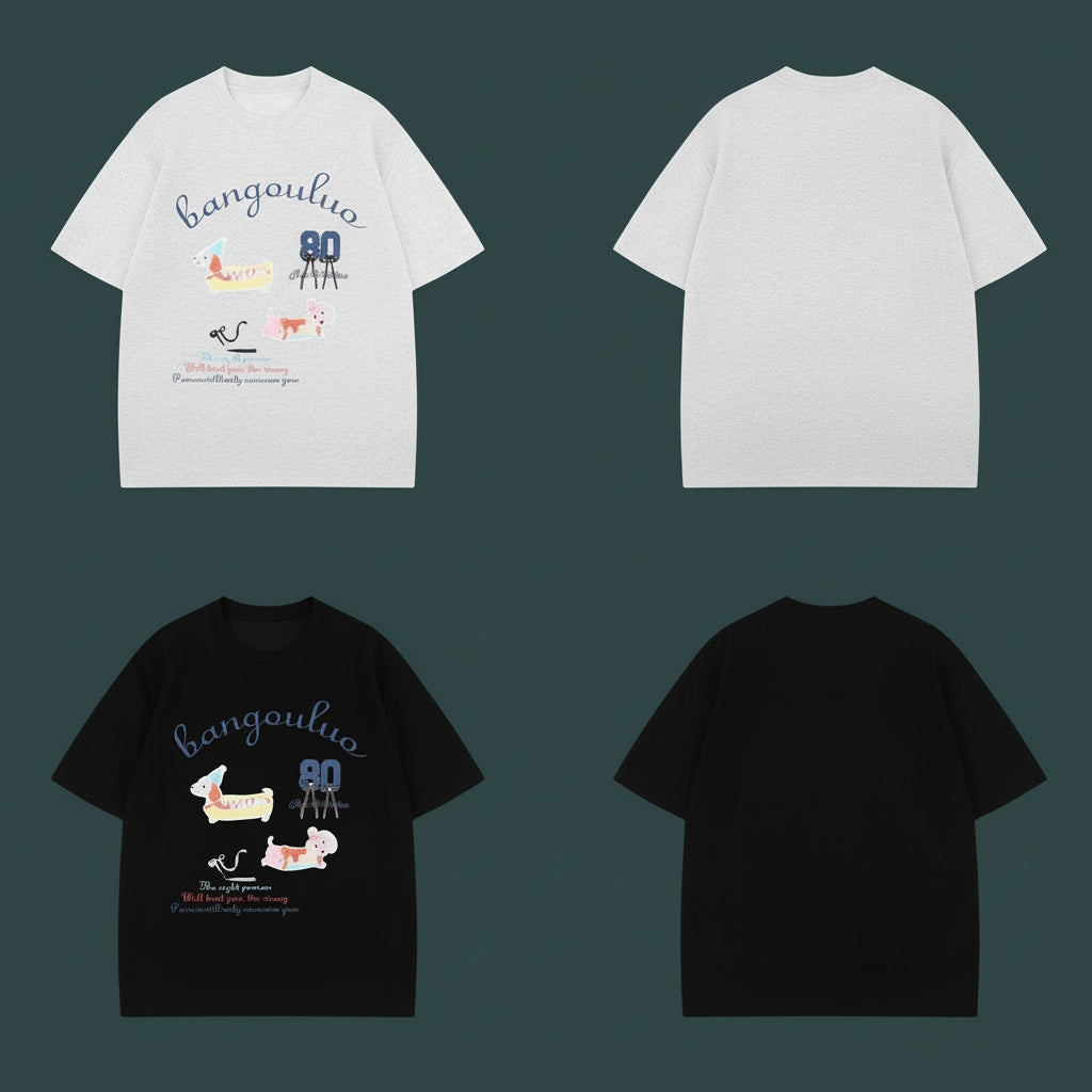 T-shirt à manche courte imprimé homme / femme eprolo