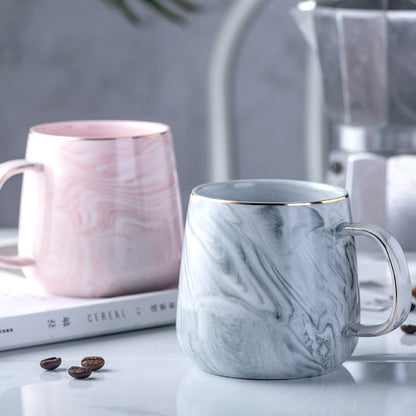 tasse en céramique, tasse à café à bords dorés, tasse de petit déjeuner, nouvelle tasse  créative et personnalisée - le sable vert