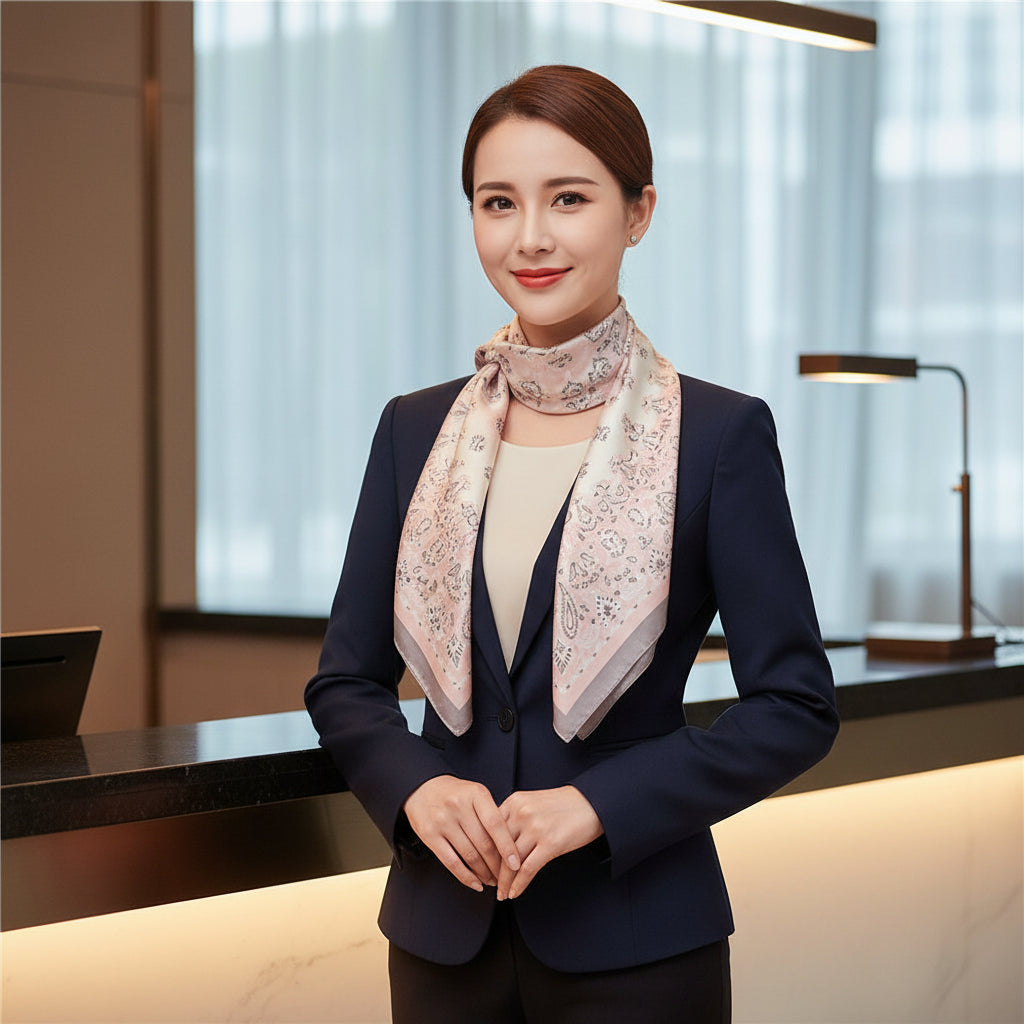 Cashew Scarf Women's Square Scarf Fashion Colored Versatile Scarf 70cm Neck Decoration Bundle eprolo