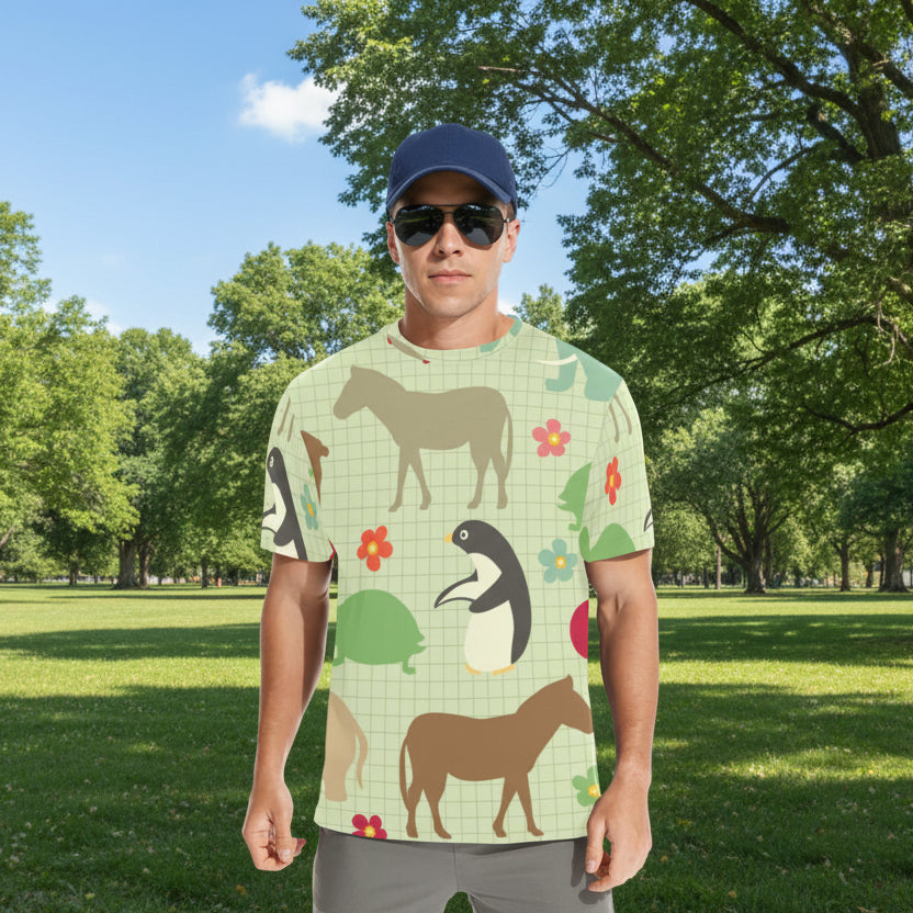 Men's All Over Print Crew Neck T-Shirt eprolo