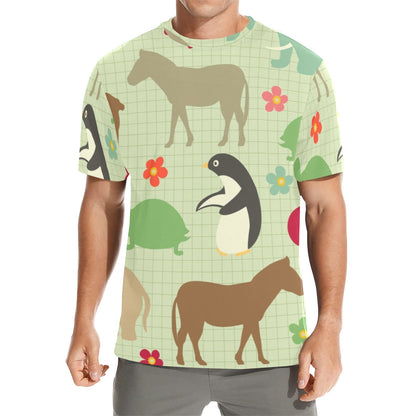 Men's All Over Print Crew Neck T-Shirt eprolo