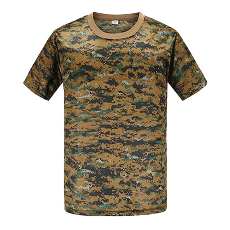 Outdoor camouflage clothing short sleeved men's summer quick drying sports T-shirt outdoor physical training clothing tactical T-shirt eprolo