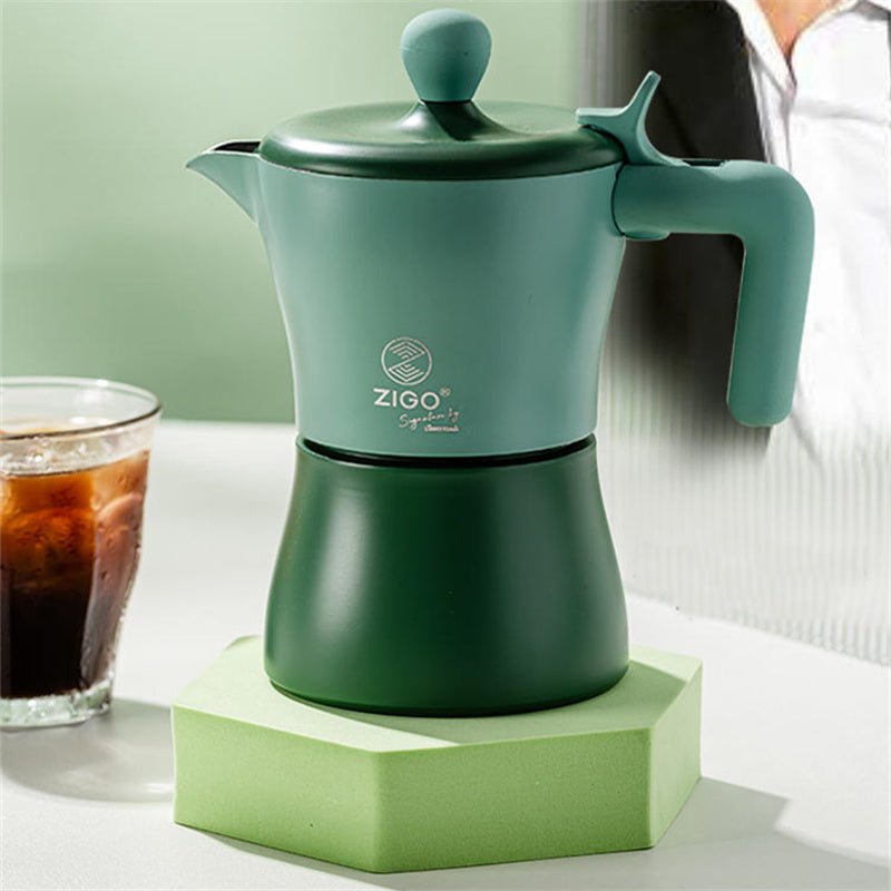 Moka Pot Espresso Brewing Coffee Pot - le sable vert