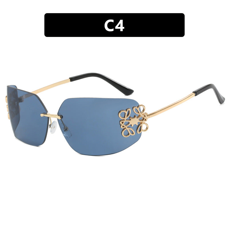 lunettes de soleil sans monture à bords coupés eprolo