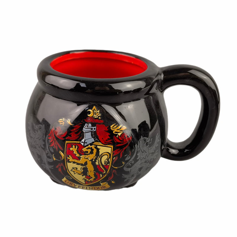 tasse noire avec jambes Harry Potter, triangle pot tasse en céramique, encensoir forme tasse dessin animé, tasse commutateurs brassage é - le sable vert