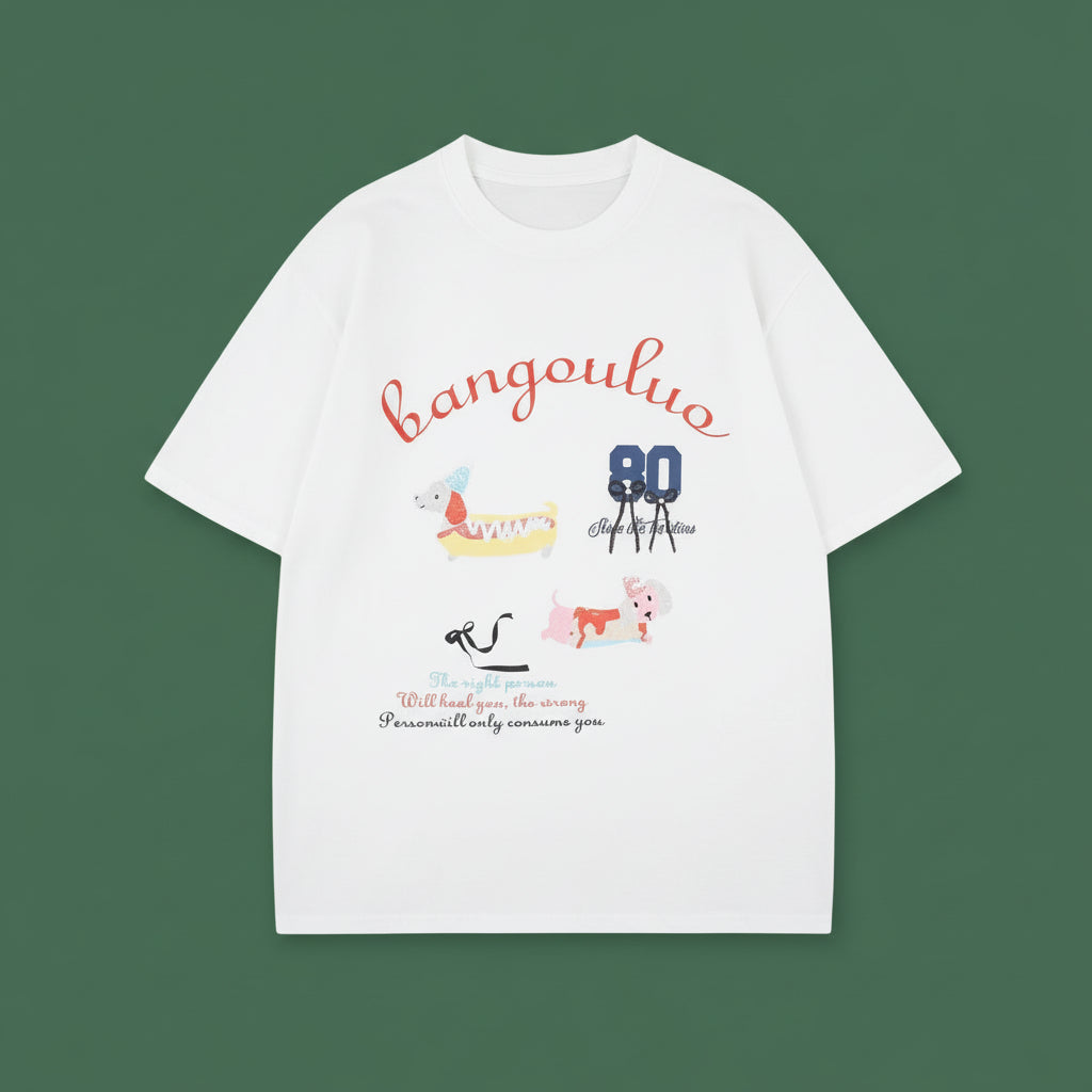 T-shirt à manche courte imprimé homme / femme eprolo