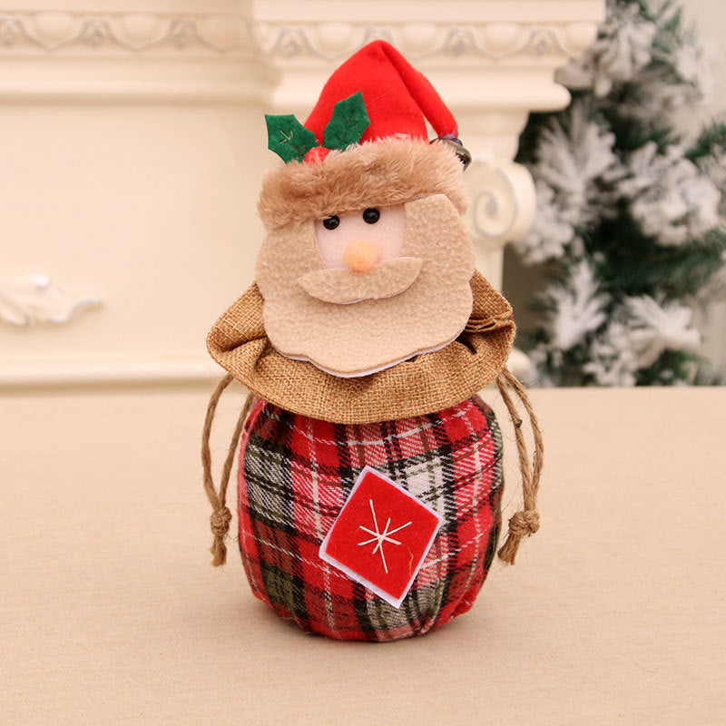 nouveau sac cadeau de Noel pour enfants, sac en laine tricotée, sac en forme de pomme, sac cadeau pour la veille de Noel - le sable vert