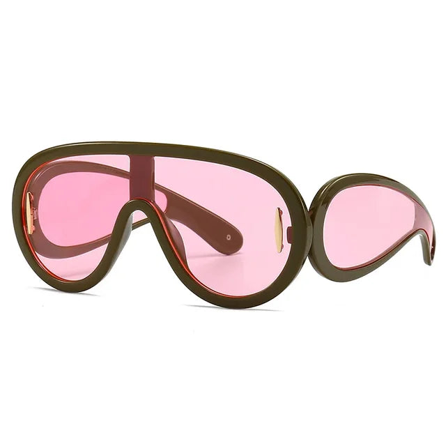 lunettes de soleil à monture surdimensionnée en forme de grenouille, lunettes de mode eprolo