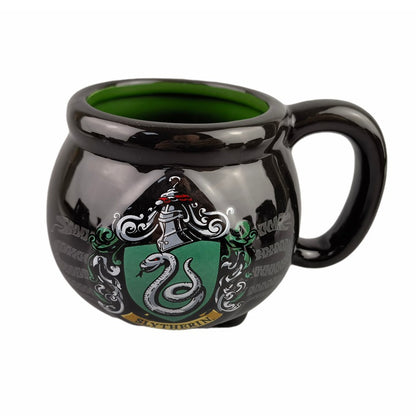 tasse noire avec jambes Harry Potter, triangle pot tasse en céramique, encensoir forme tasse dessin animé, tasse commutateurs brassage é - le sable vert