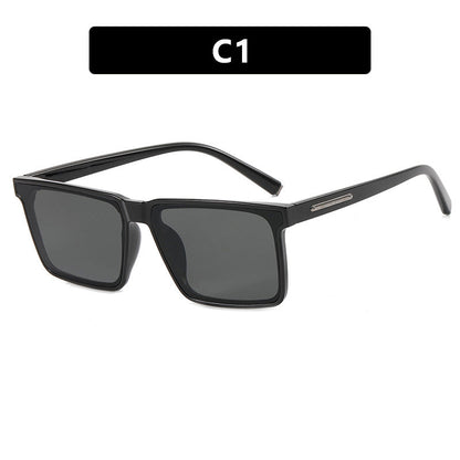 Square sunglasses, trendy big face, new sunglasses with UV protection, simple photography, high-end feel, sunglasses eprolo