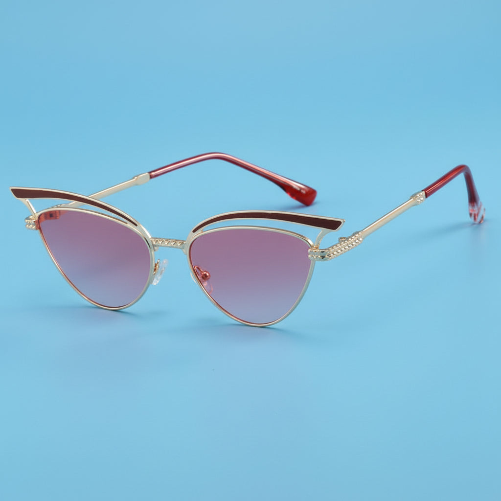 lunettes de soleil creuses oeil de chat eprolo