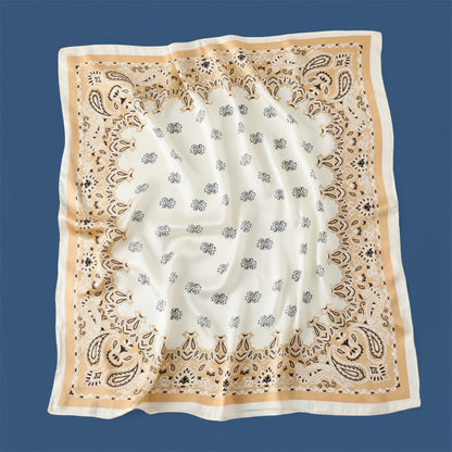 Cashew Scarf Women's Square Scarf Fashion Colored Versatile Scarf 70cm Neck Decoration Bundle eprolo