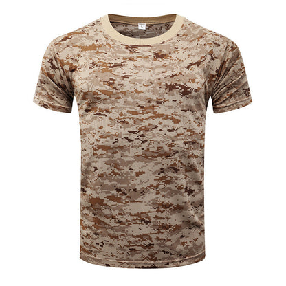 Outdoor camouflage clothing short sleeved men's summer quick drying sports T-shirt outdoor physical training clothing tactical T-shirt eprolo