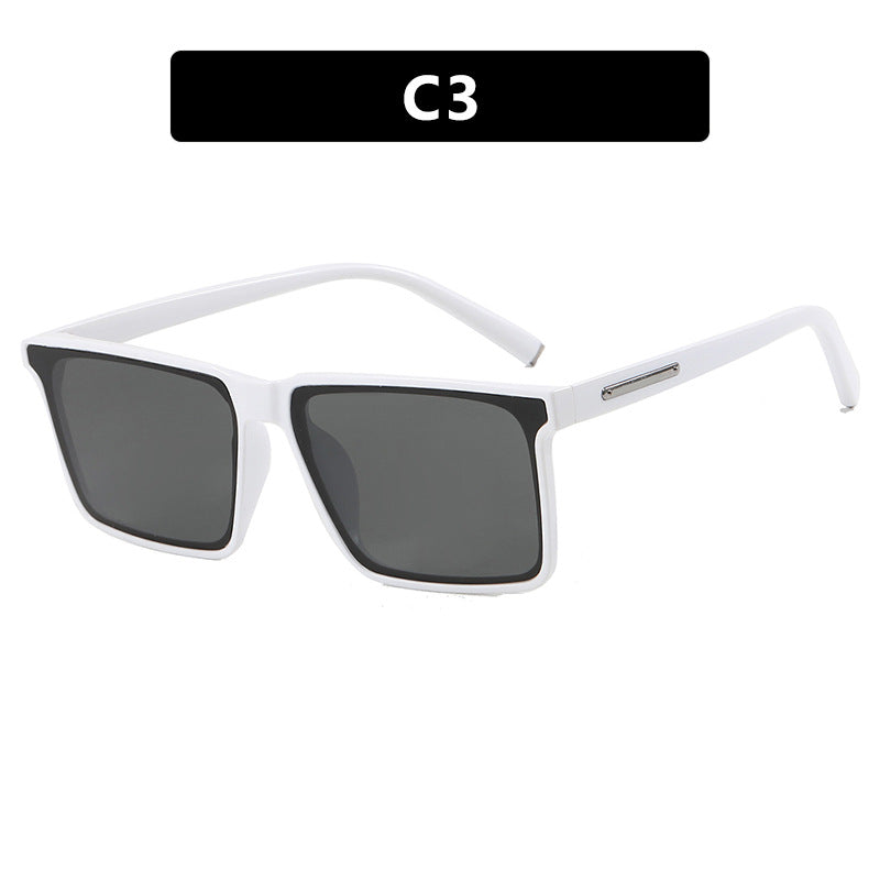 Square sunglasses, trendy big face, new sunglasses with UV protection, simple photography, high-end feel, sunglasses eprolo