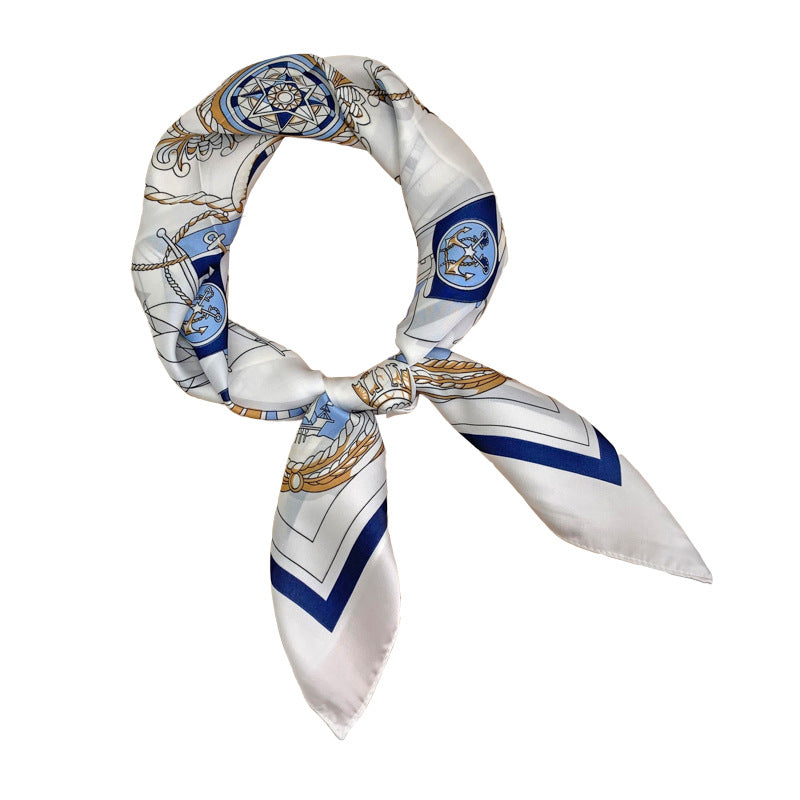 Instagram Spring/Summer Fashion Animal Cartoon Print Small Square Scarf Silk Scarf Women's Scarf eprolo