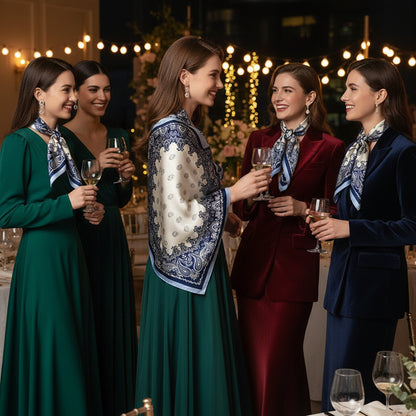 Cashew Scarf Women's Square Scarf Fashion Colored Versatile Scarf 70cm Neck Decoration Bundle eprolo