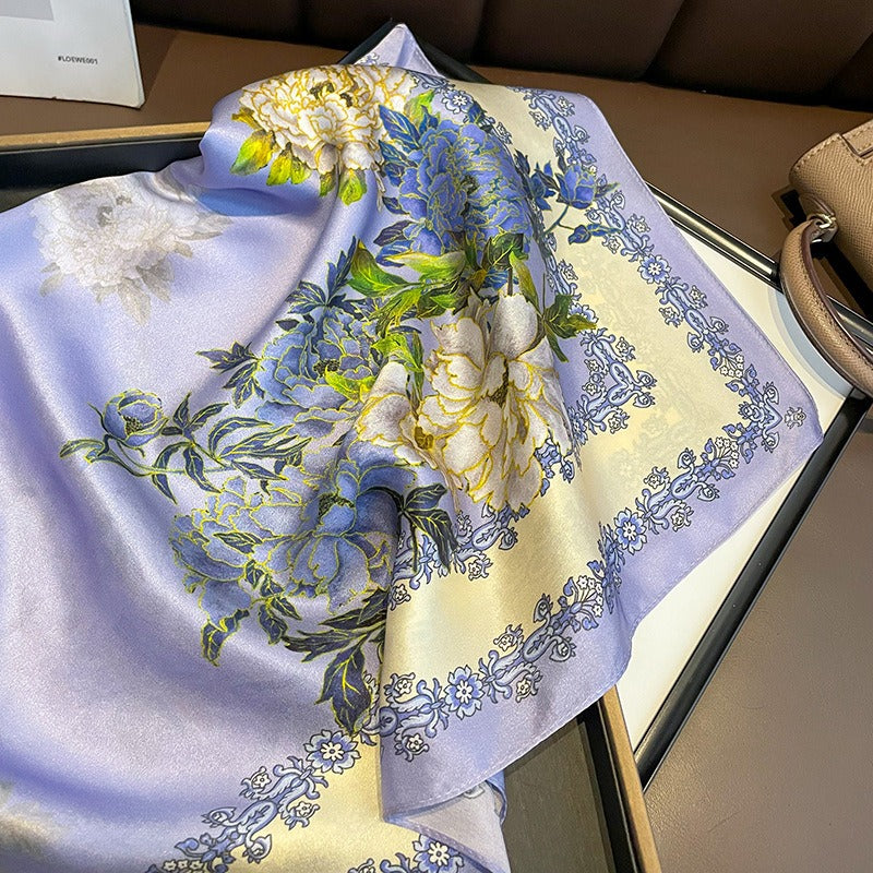 Square scarves, silk scarves, women's sunscreen neck protection scarf, paired with shirt ties and bags eprolo