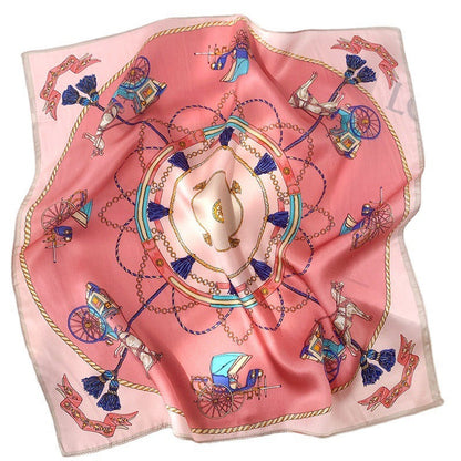 Carriage Silk Warm Scarf Fashionable Decoration Square Four Seasons Universal Scarf eprolo