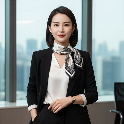 Cashew Scarf Women's Square Scarf Fashion Colored Versatile Scarf 70cm Neck Decoration Bundle eprolo