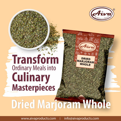 Aiva Dried Marjoram Whole / Marjoram Herb / Culinary Marjoram Leaves-3