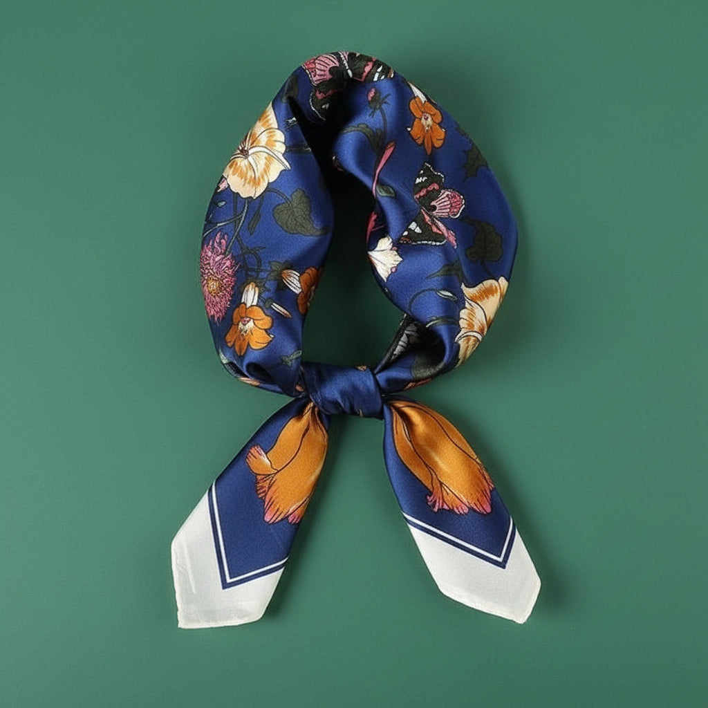 foulard carré en soie pour femme eprolo