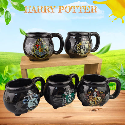 tasse noire avec jambes Harry Potter, triangle pot tasse en céramique, encensoir forme tasse dessin animé, tasse commutateurs brassage é - le sable vert