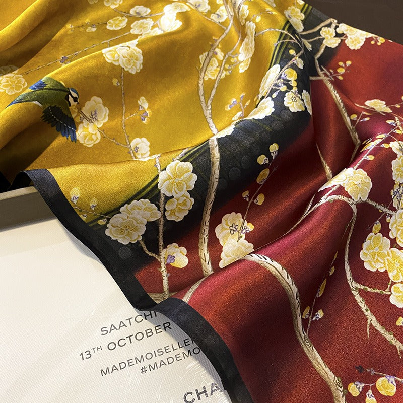 French style scarves  silk square scarves  mulberry silk decorations eprolo