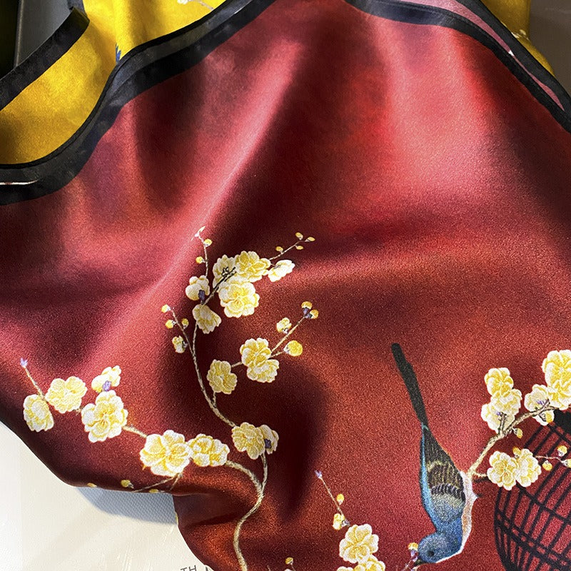 French style scarves  silk square scarves  mulberry silk decorations eprolo