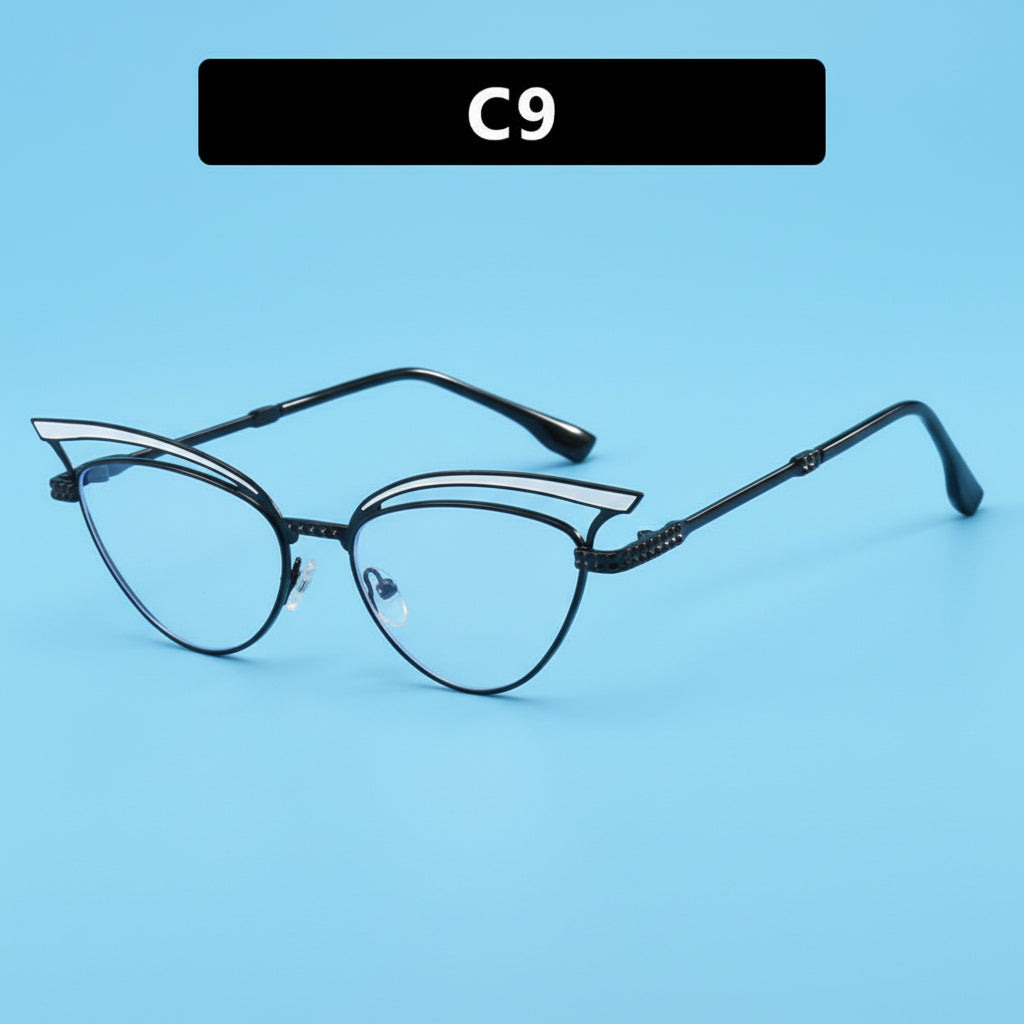 lunettes de soleil creuses oeil de chat eprolo