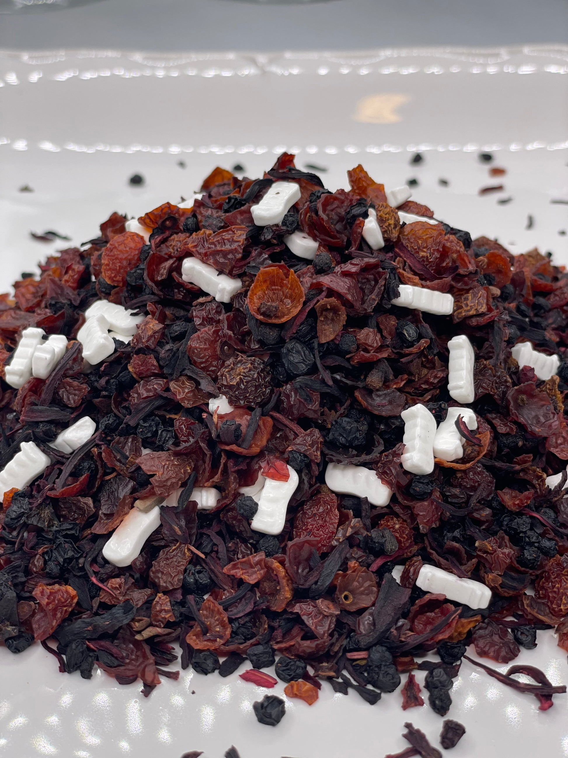 Witchy Pooh's Vampire's Kiss Loose Leaf Fruit Elderberry Herbal Tea with Candy Vampire Teeth, Caffeine Free-16
