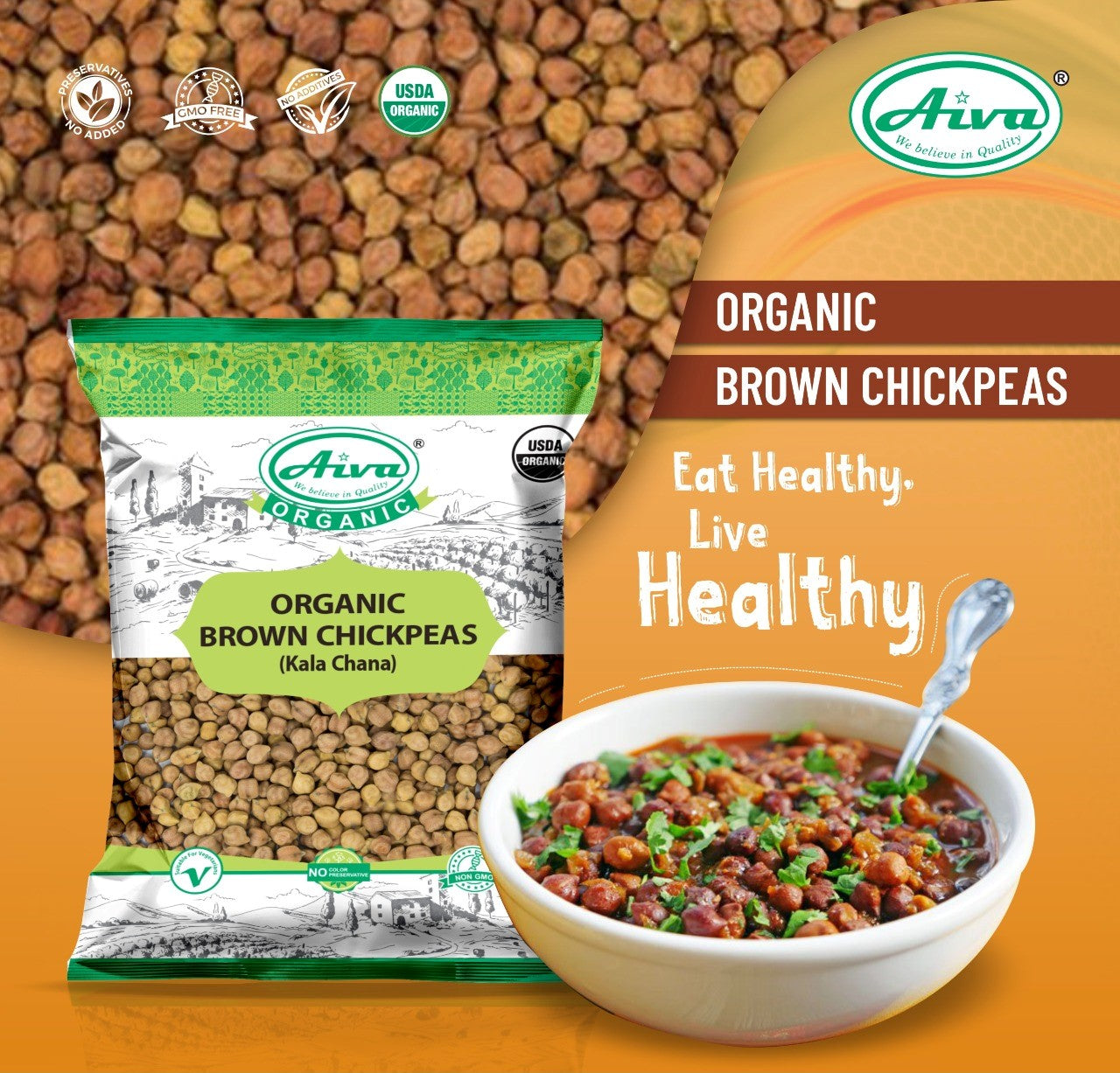 Organic Black Chick Peas (Kala Chana) - Usda Certified-4