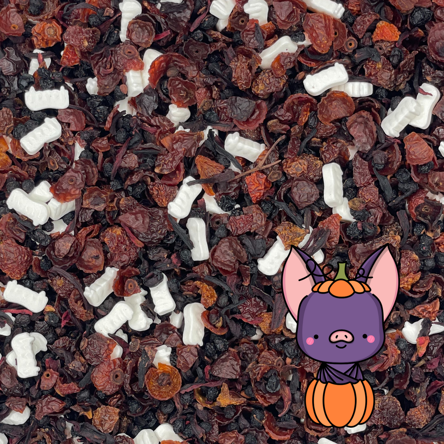 Witchy Pooh's Vampire's Kiss Loose Leaf Fruit Elderberry Herbal Tea with Candy Vampire Teeth, Caffeine Free-12