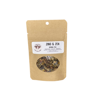 Witchy Pooh's Zing & Zen Loose Leaf Citrus Flavored Chamomile Herbal Tea, Caffeine Free-14